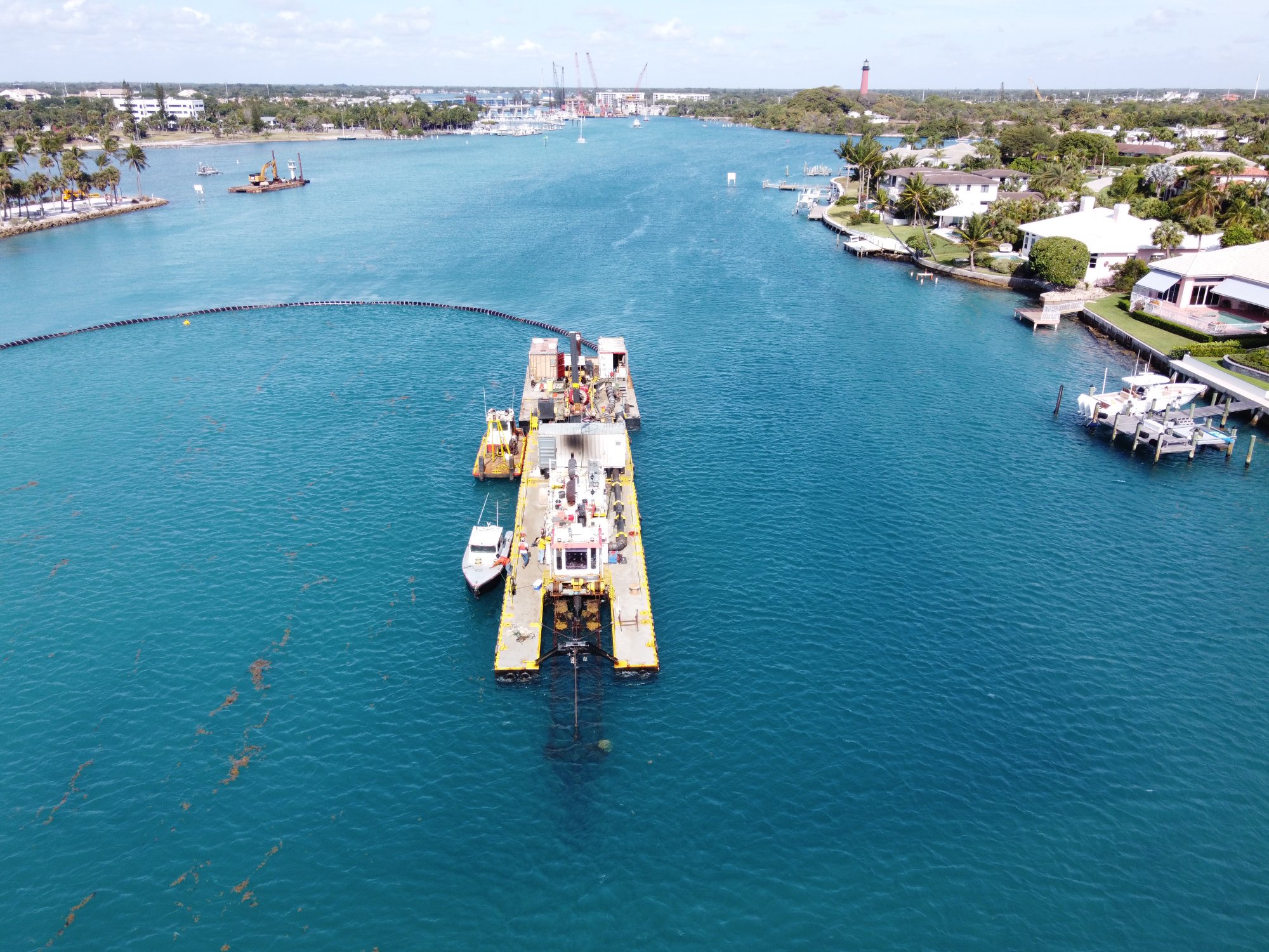 Commodore dredge at Jupiter Inlet